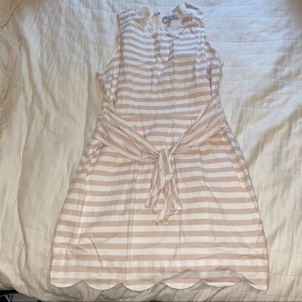 Stripped, Tie Front Dress